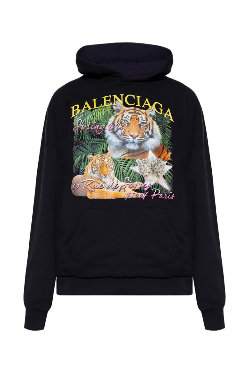 Balenciaga Year Of The Tiger Logo Hoodie
