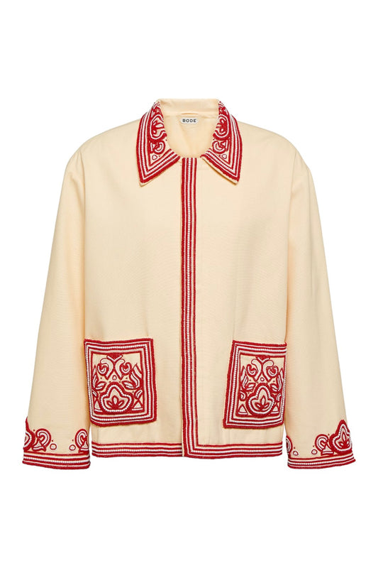 Bode Flora Bead-Embroidered Jacket