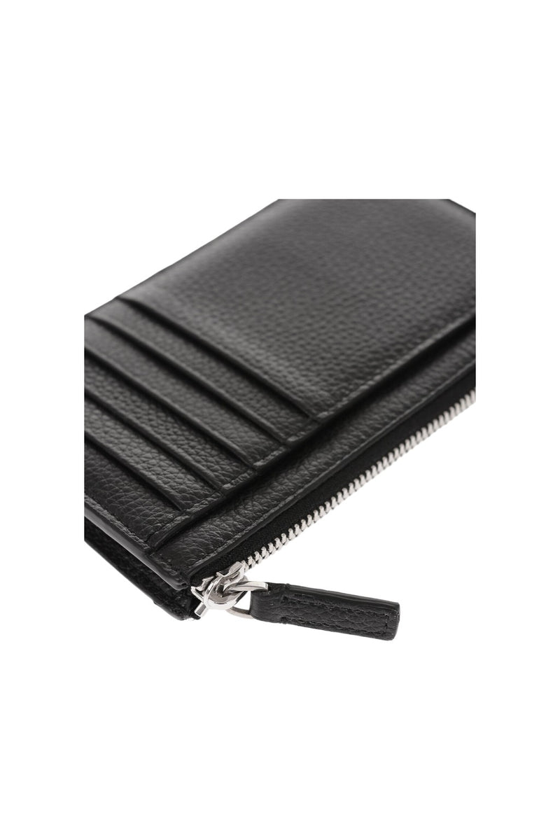 Balenciaga Grained Leather Zipped Card Holder
