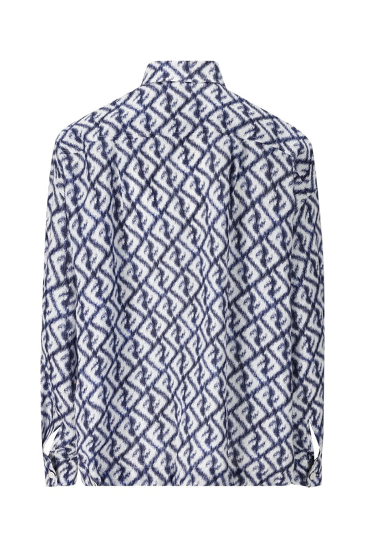 Fendi FF Embroidered Linen Shirt