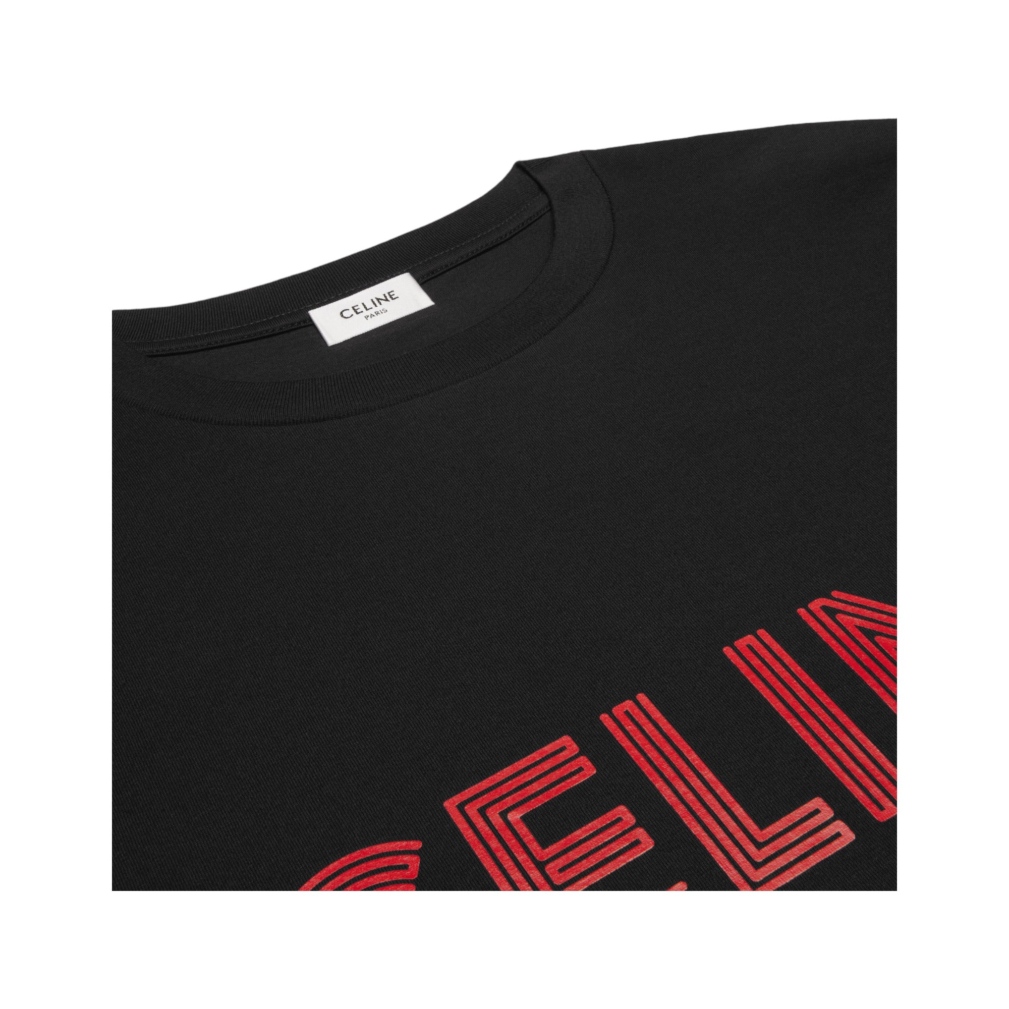 Celine Logo T-Shirt in Cotton Jersey – Aveugle Shop