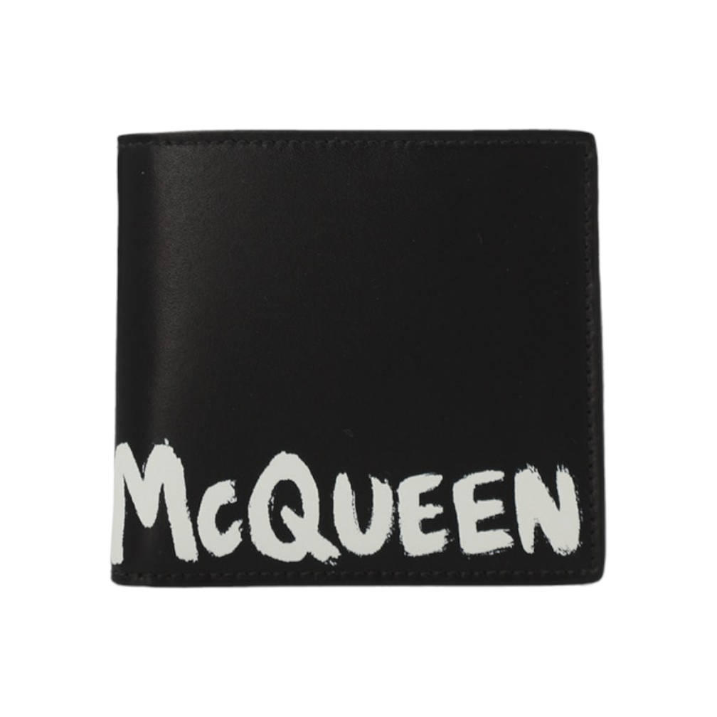 Alexander McQueen Graffiti Logo Bi-Fold Wallet