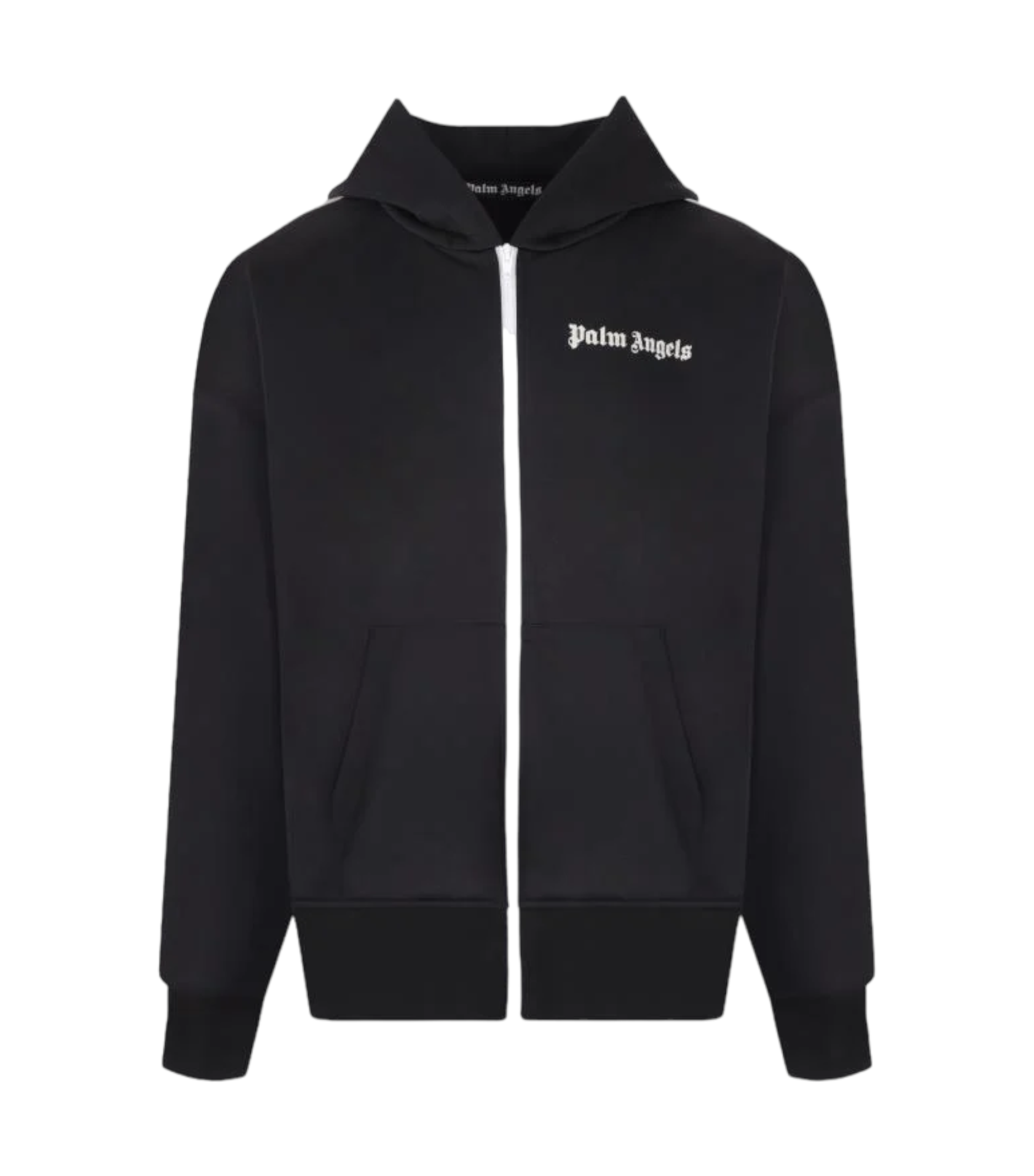 Palm Angels Curved Logo Hoodie Black – Aveugle Shop