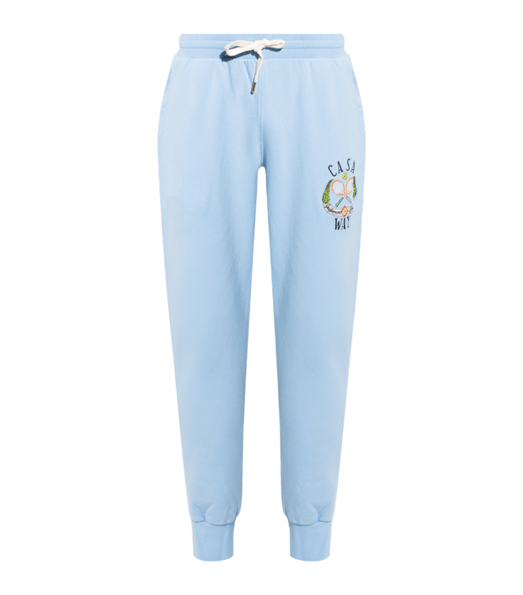 Casablanca Tennis Club Embroidered Sweatpants Sky Blue