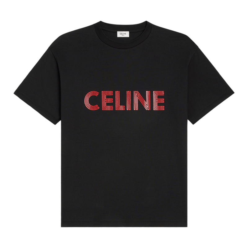 Celine Logo T-Shirt in Cotton Jersey – Aveugle Shop