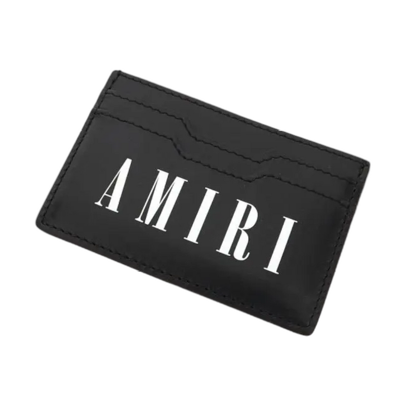 Amiri Calfskin Leather Logo Card Holder