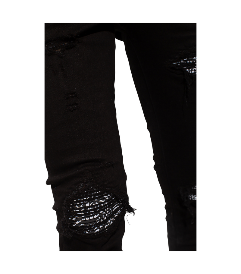 Amiri MX1 Bandana Jeans Black