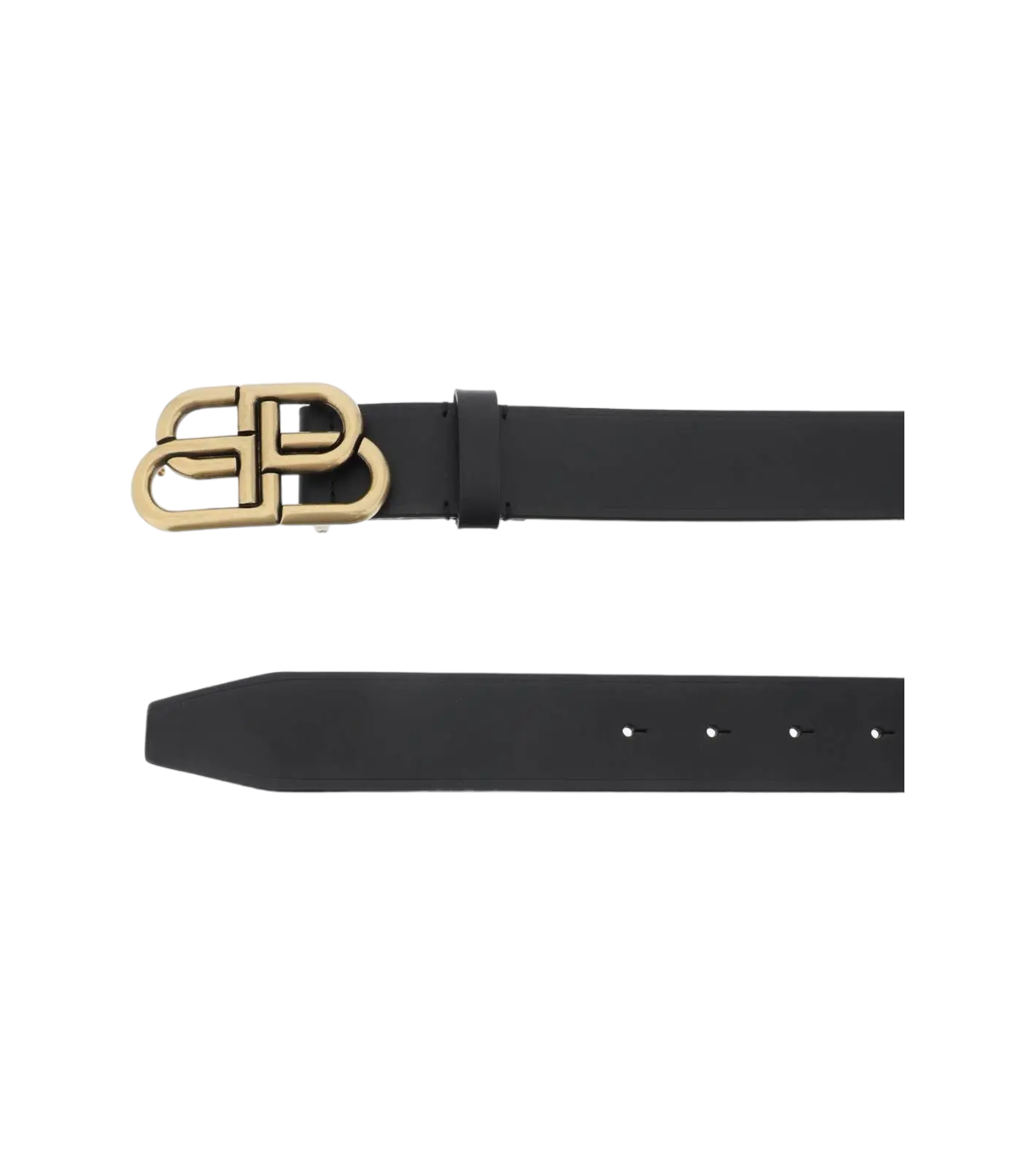 Balenciaga BB Logo Buckle Slim Leather Belt Tan - A&V Pawn