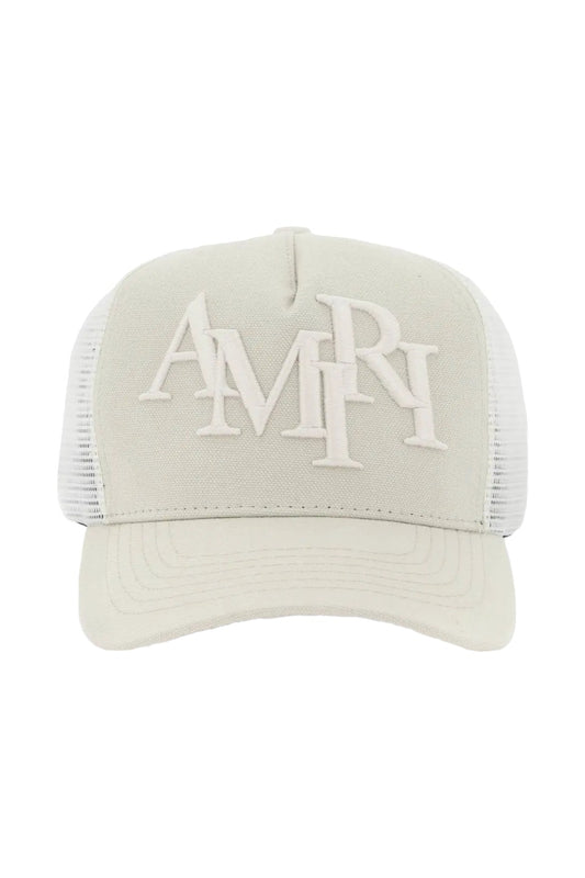 Amiri Staggered Logo Trucker Hat