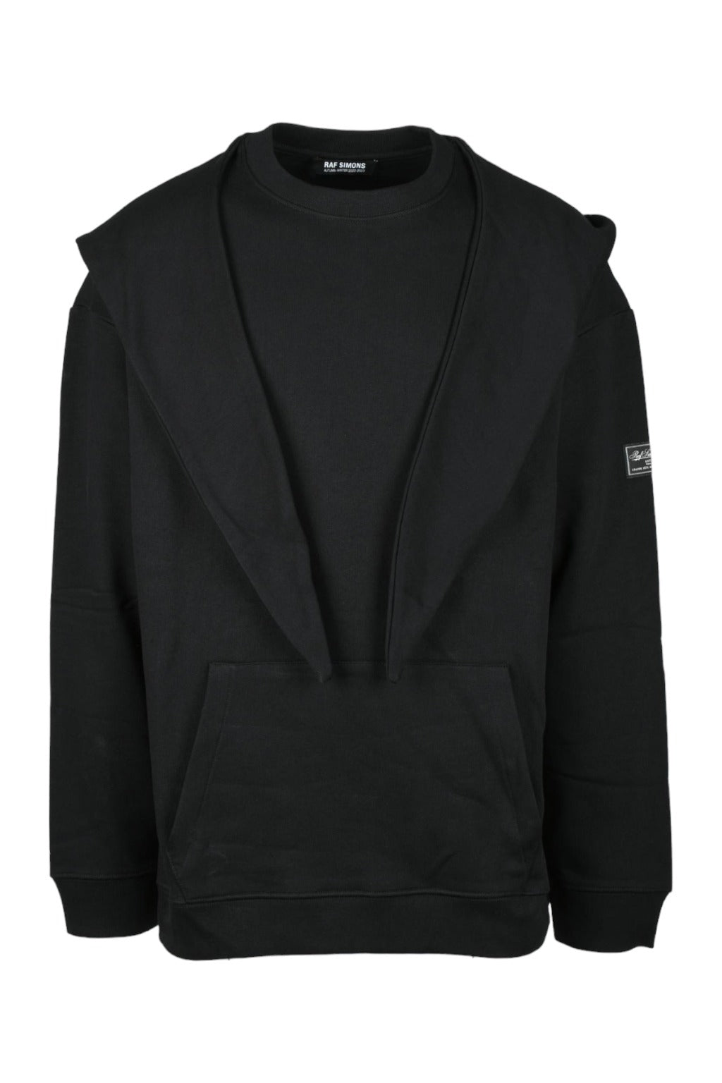 Raf Simons Hoodie With Knot Hood Black