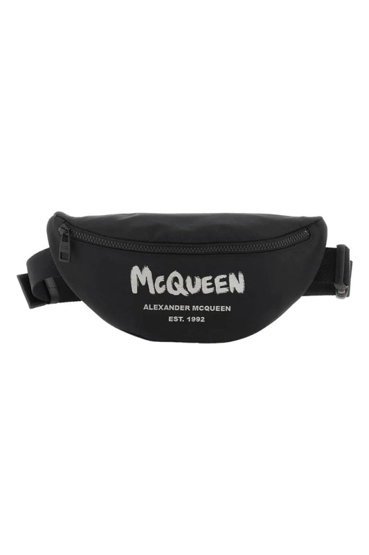 Alexander McQueen Graffiti Nylon Belt Bag