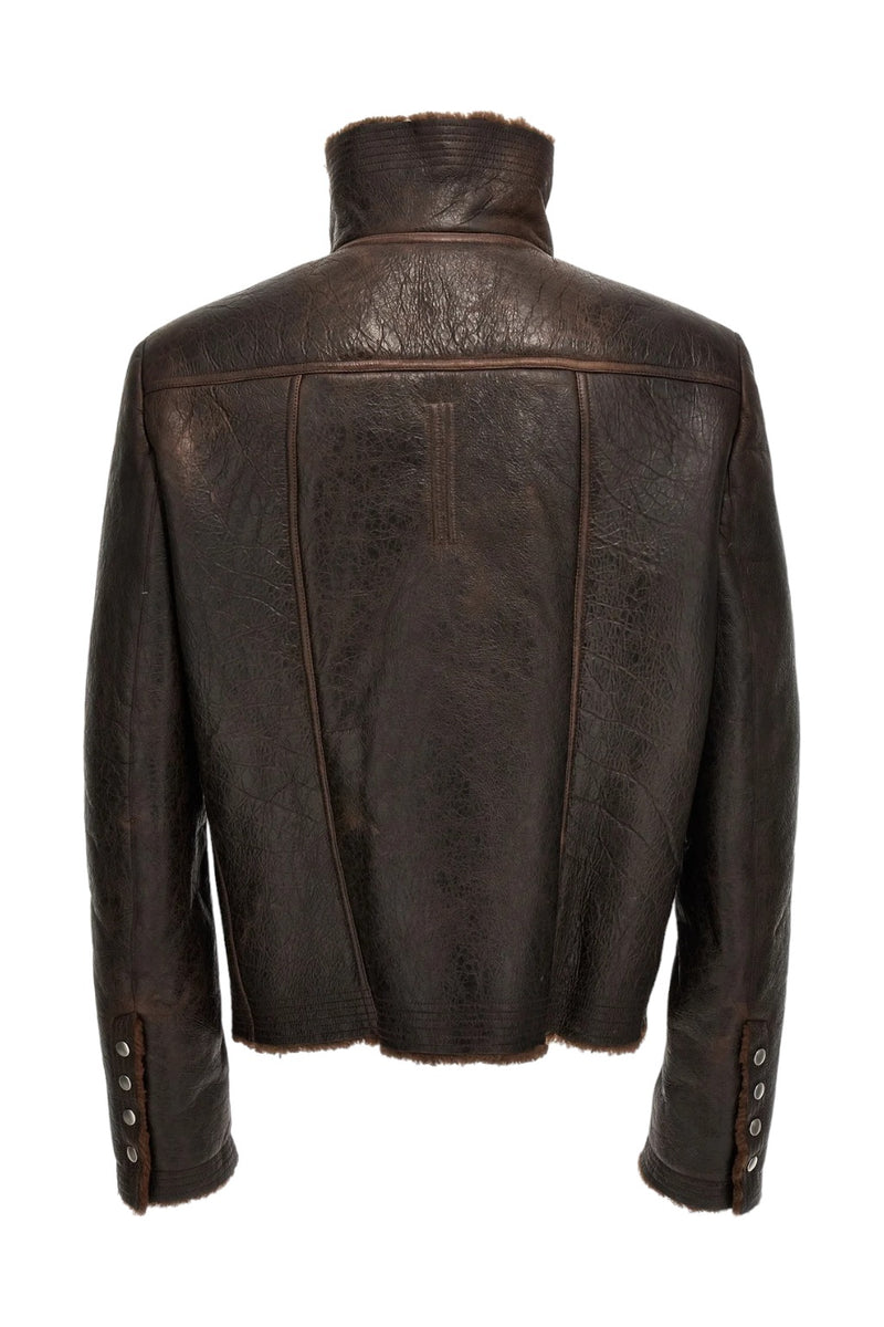 Rick Owens 'Bauhaus' Shearling Biker Jacket – Aveugle Shop