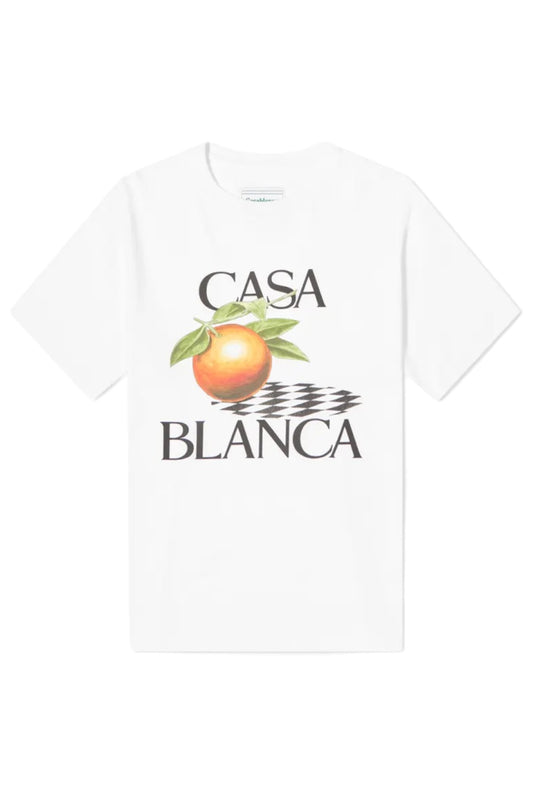 Casablanca Orange Digital Print T-Shirt
