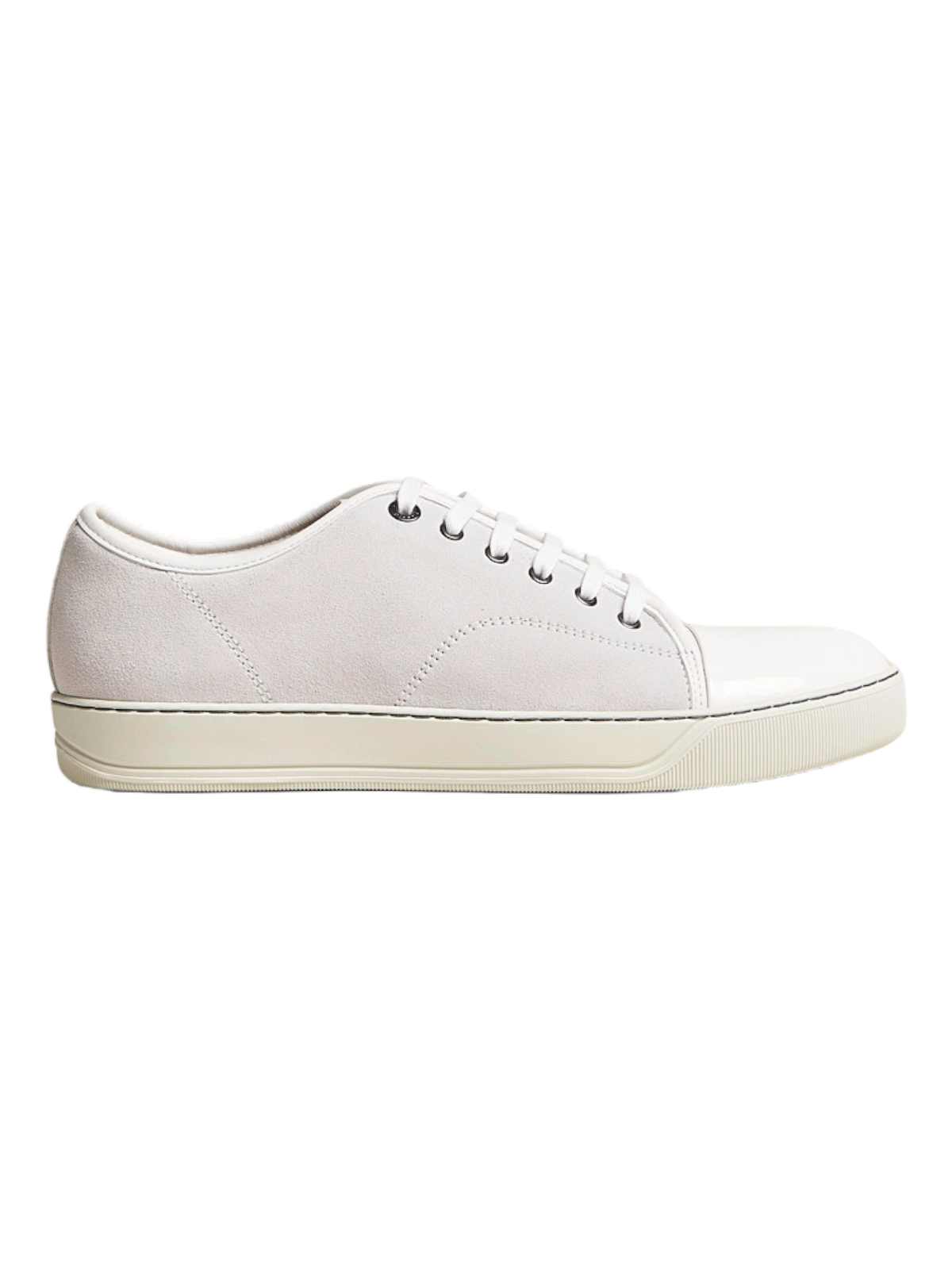 Lanvin DBB1 Suede & Leather Shiny Toe Cap Sneakers