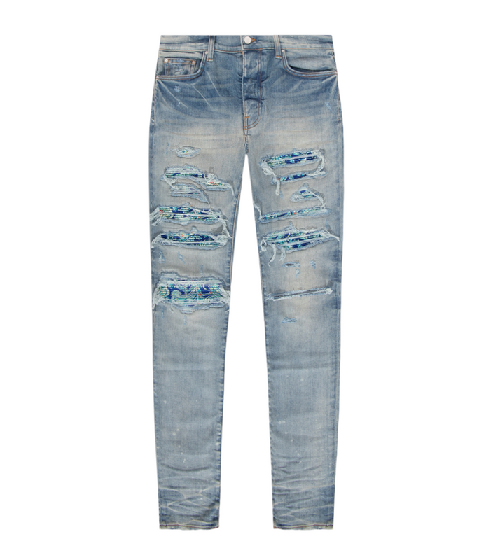 Amiri Silk PJ Thrasher Denim Jeans