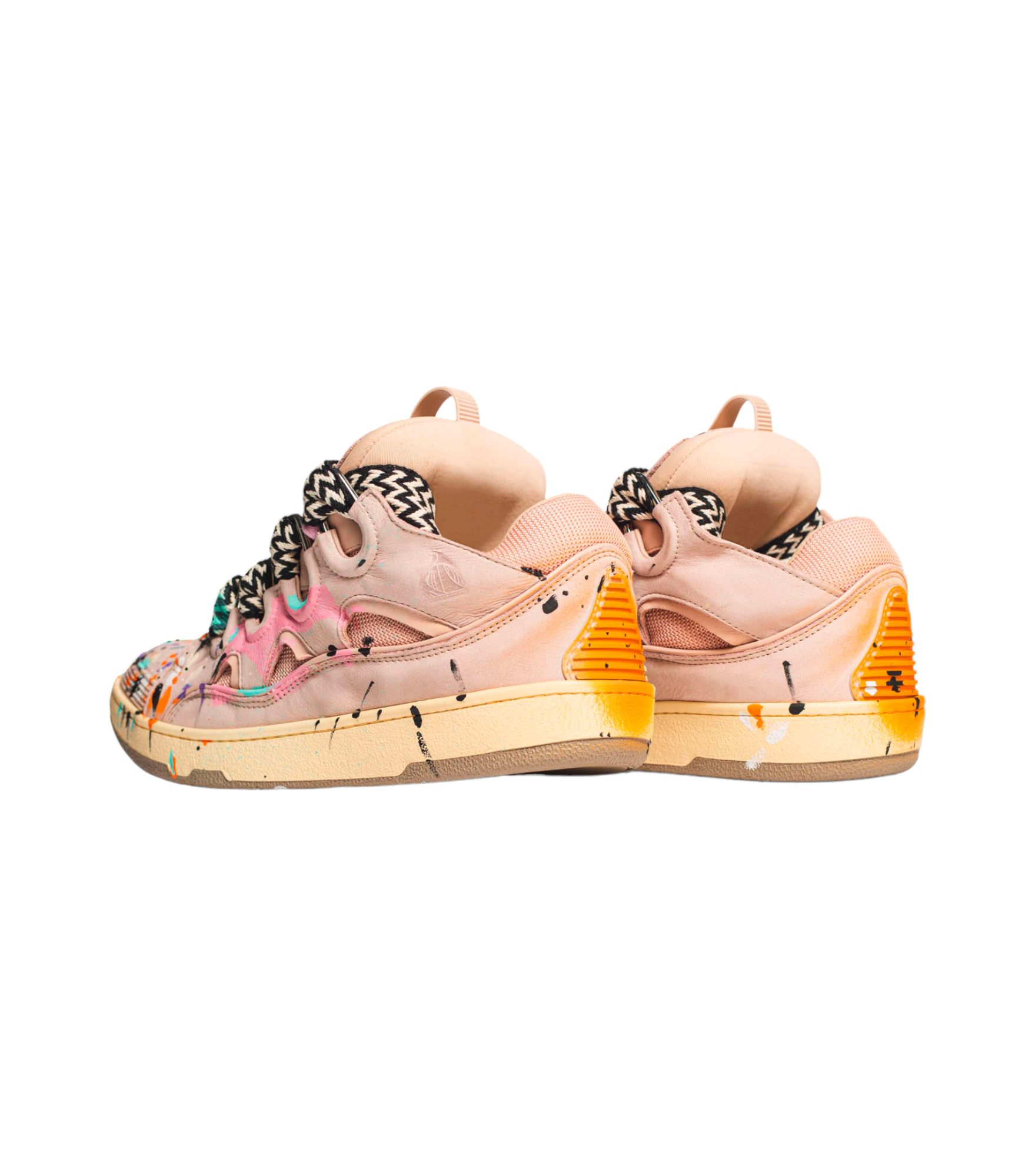 Lanvin x Gallery Dept. Curb Logo Sneakers Beige