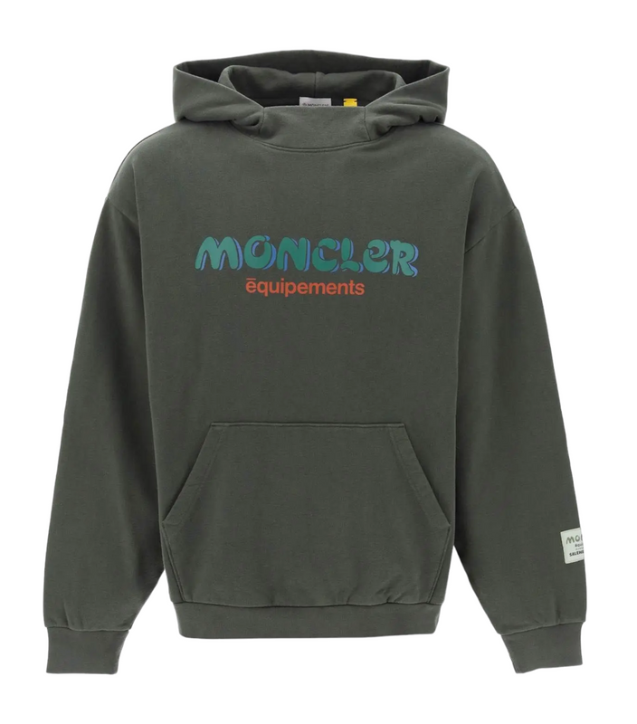 Moncler Genius x Salehe Bembury Logo Hoodie Khaki