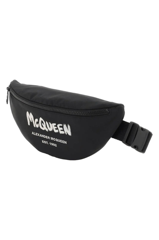 Alexander McQueen Graffiti Nylon Belt Bag