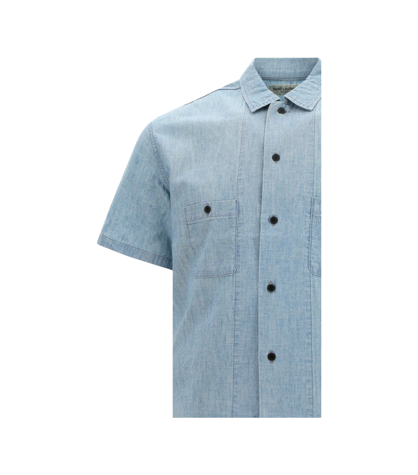 Saint Laurent Vintage Wash Denim Shirt