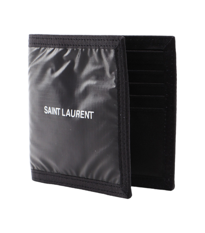Saint Laurent Nuxx Nylon Logo Print Wallet