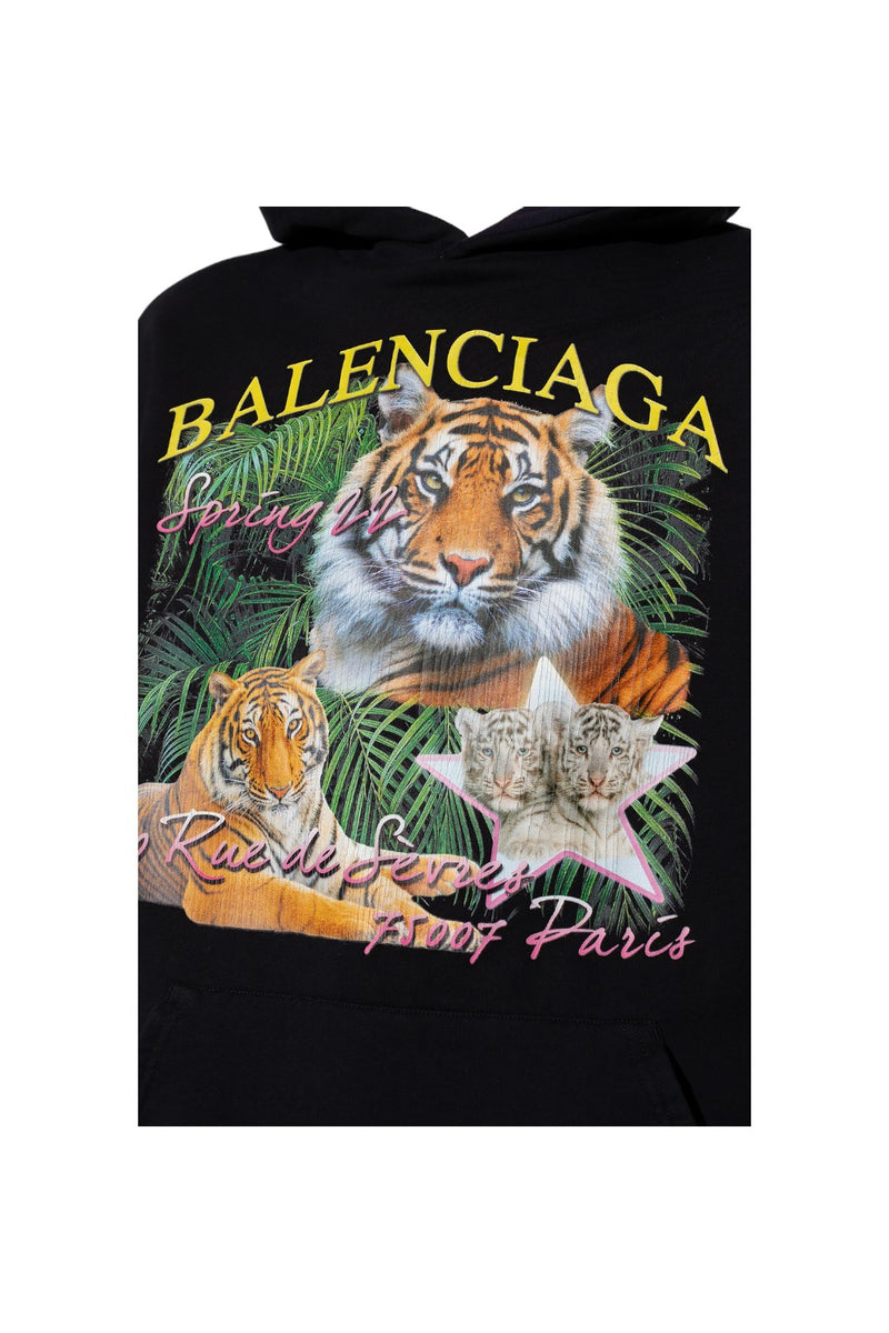 Balenciaga Year Of The Tiger Logo Hoodie