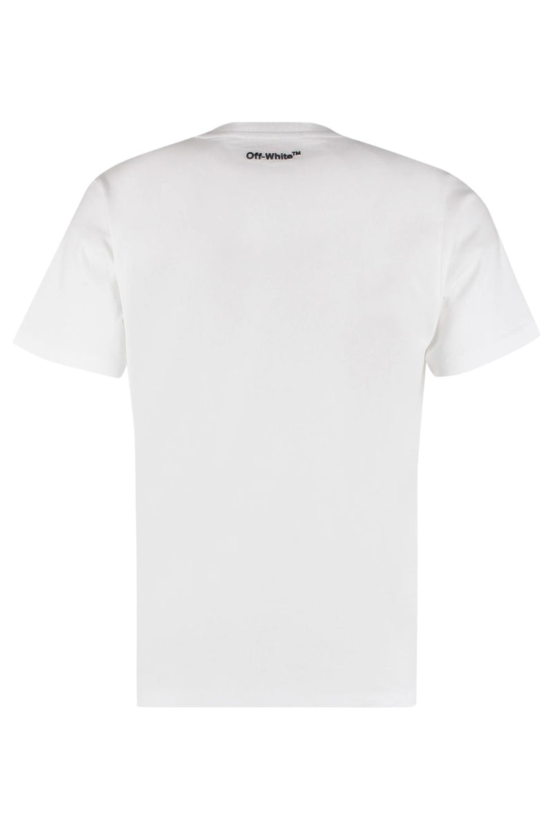 Off-White Cotton Logo T-Shirts (Pack Of Three)