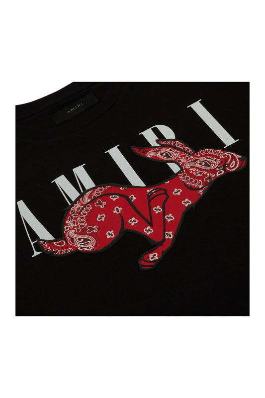 Amiri CNY Rabbit Logo T-Shirt Black