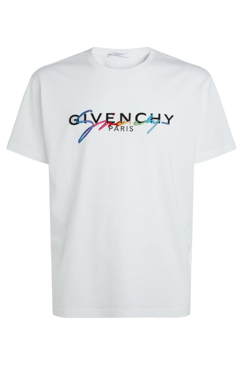 Givenchy Rainbow Signature Logo T-Shirt White