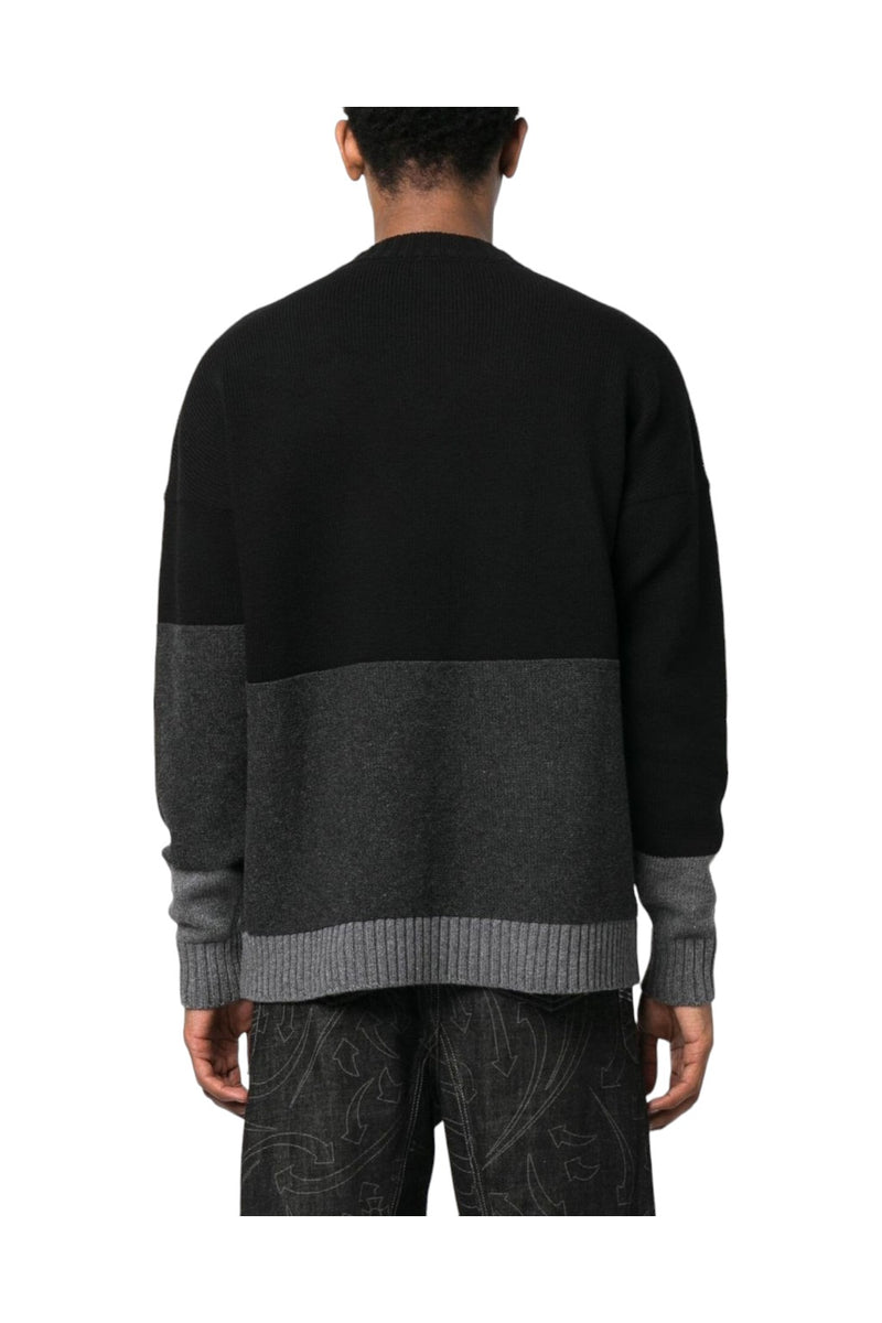 Off-White Intarsia-Logo Wool Sweatshirt