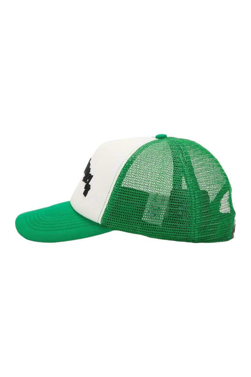 Palm Angels Curved Logo Cap White/Green