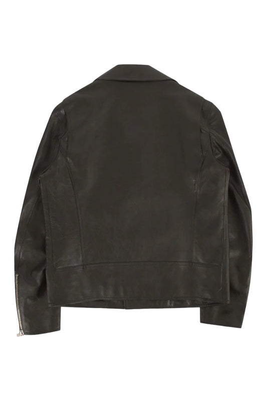 Dior Leather Biker Jacket Black