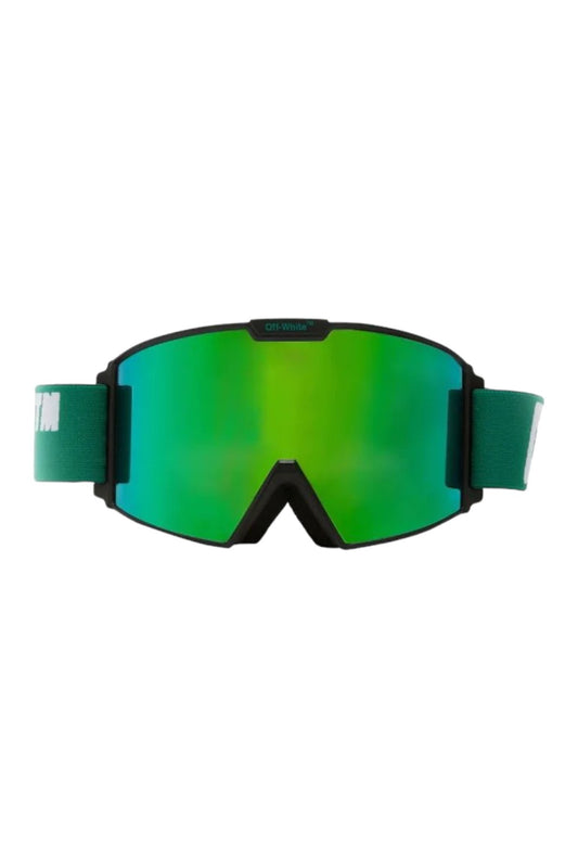 Off-White Logo Ski Goggles Green