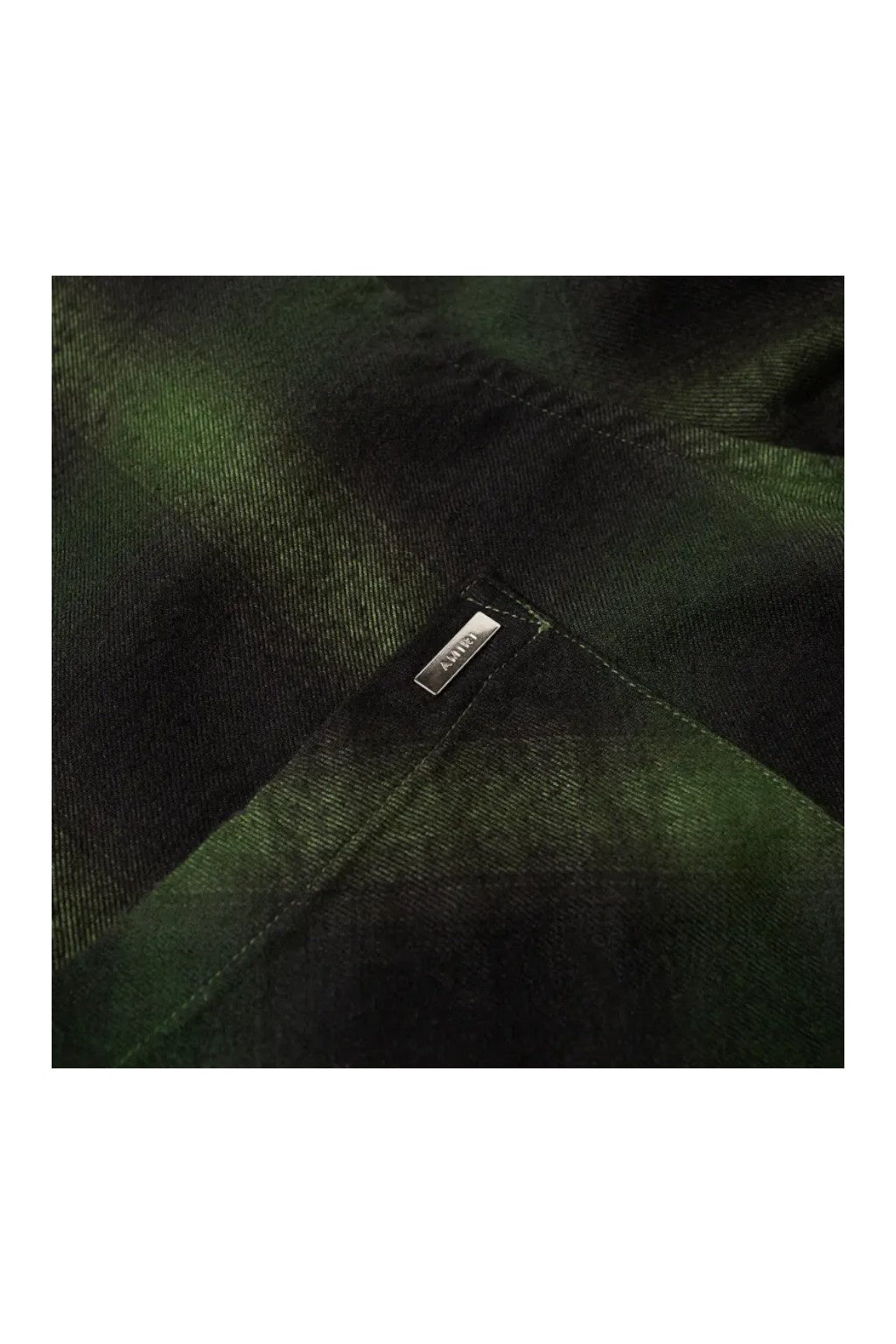 Amiri Core Shadow Plaid Shirt Olive