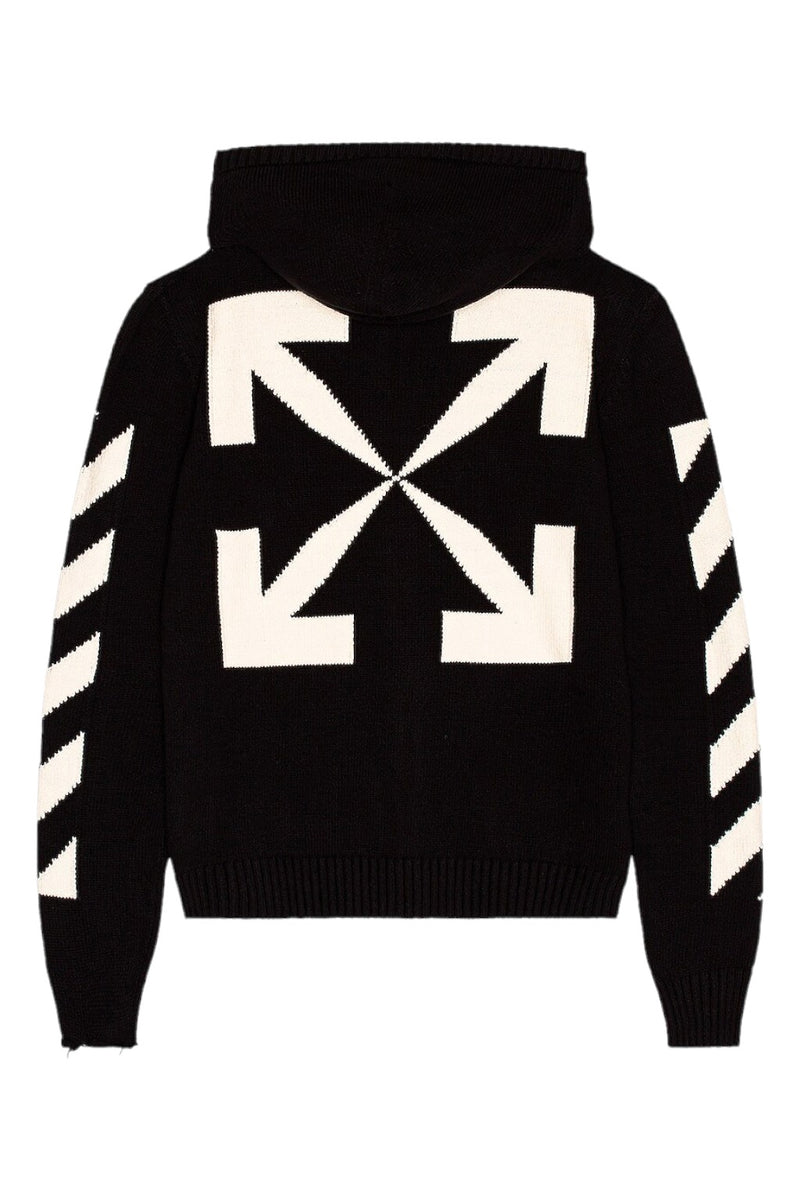 Off-White Diag Knit Zip Hoodie