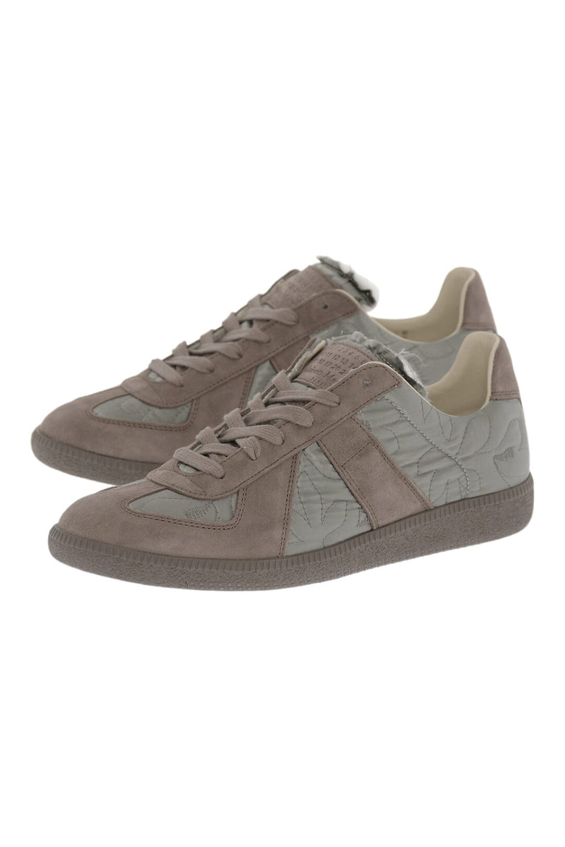 Maison Margiela Embroidered Padded Sneakers Brown