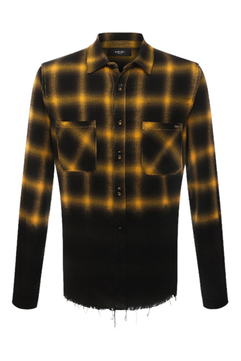 Amiri Dip Dye Shadow Plaid Shirt