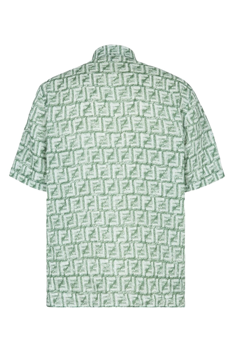 Fendi Green FF Linen Shirt