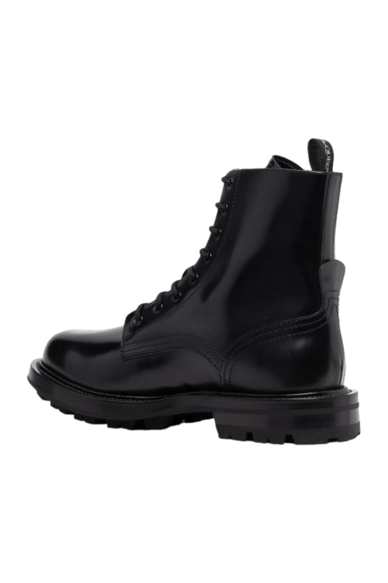 Alexander McQueen Leather Ankle Boots