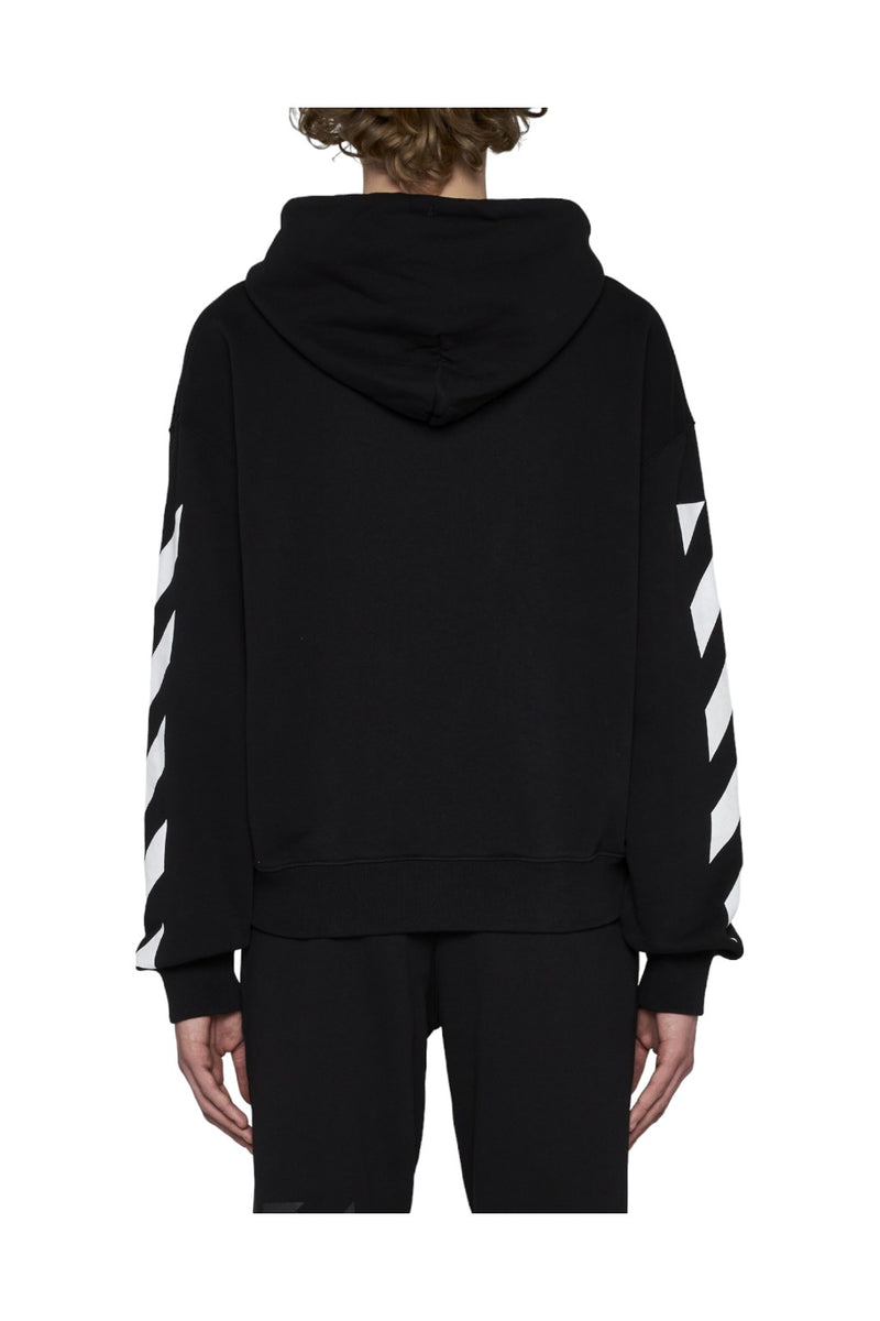 Off-White Diag Helvetica Cotton Hoodie