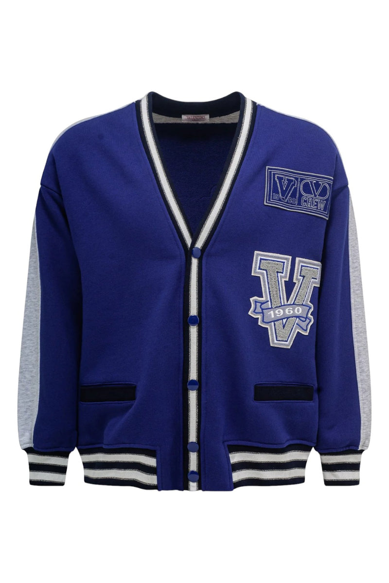 Valentino Knitted Cardigan With Patches