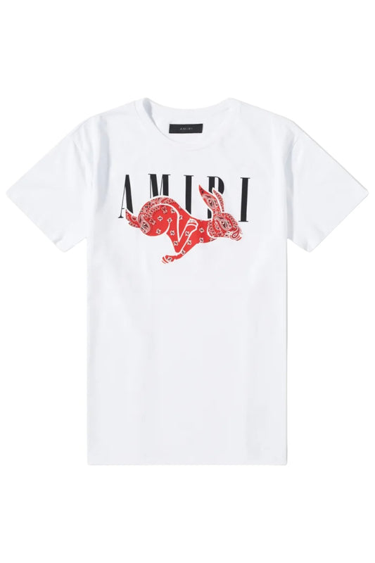 Amiri CNY Rabbit Logo T-Shirt White