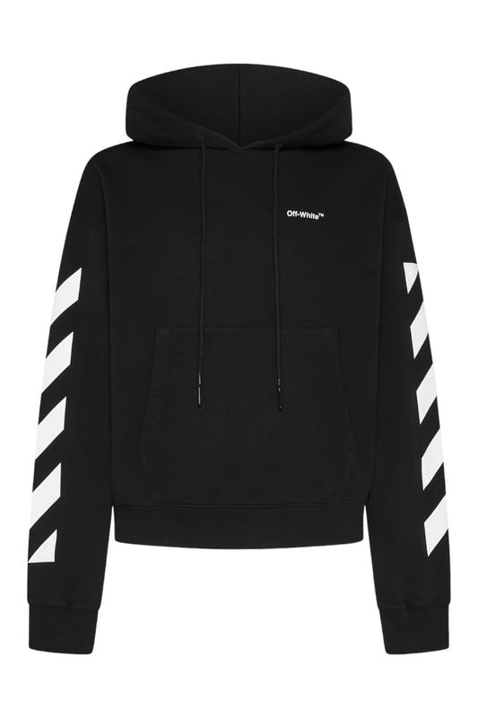 Off-White Diag Helvetica Cotton Hoodie