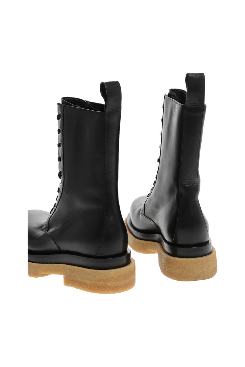 Bottega Veneta Calfskin Leather Lug Boots