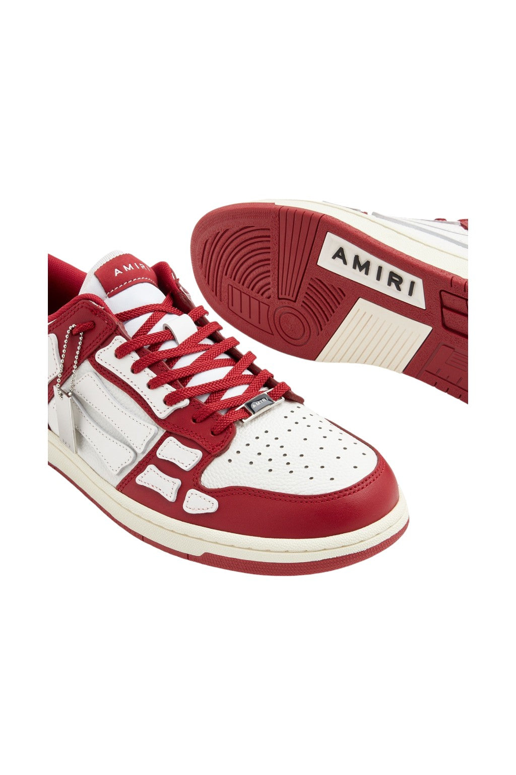 Amiri Skeleton Low-Top Sneakers Red