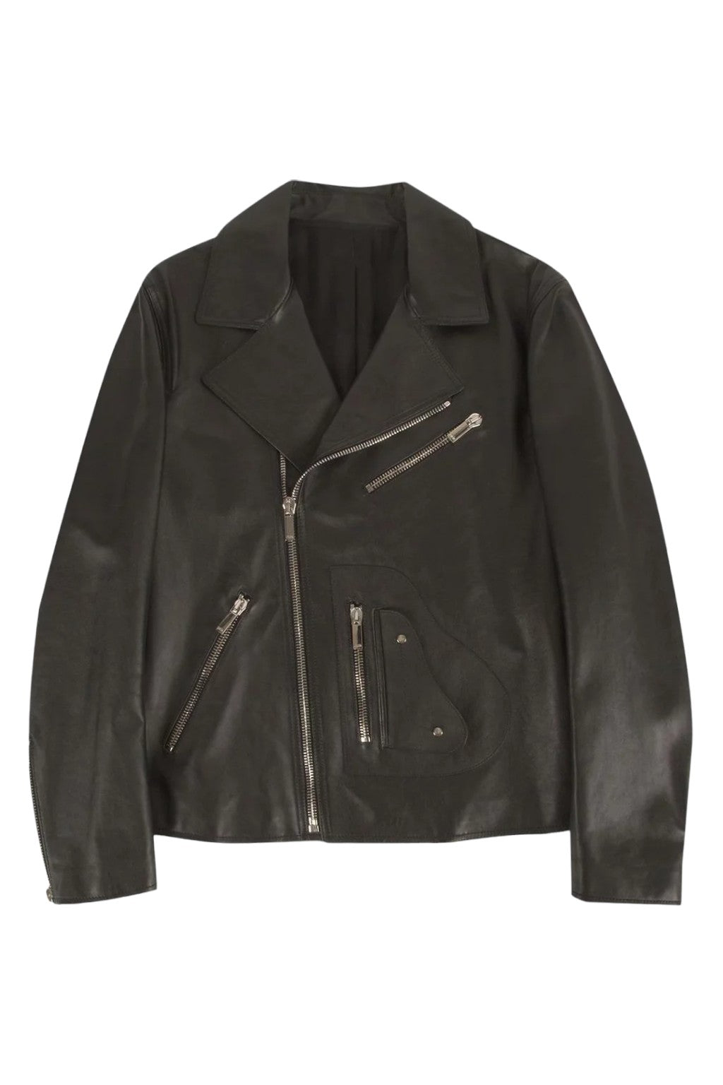 Dior Leather Motorcycle Biker Jacket Black