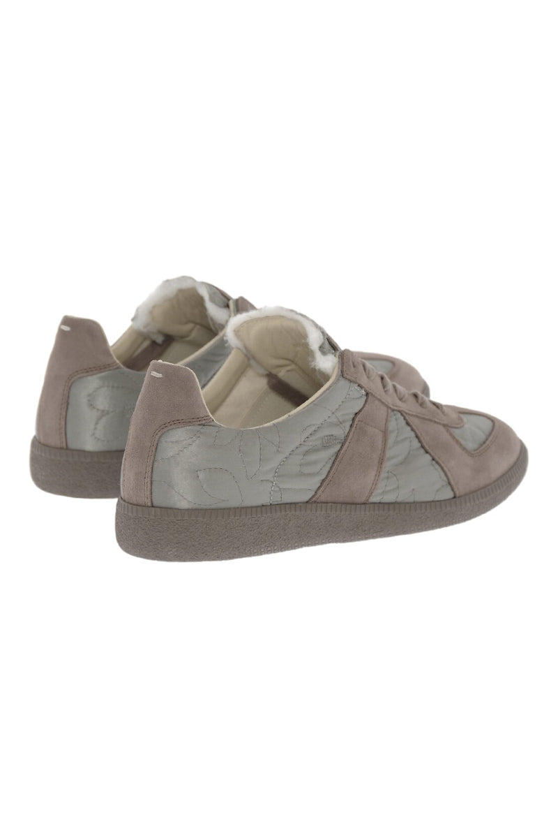 Maison Margiela Embroidered Padded Sneakers Brown