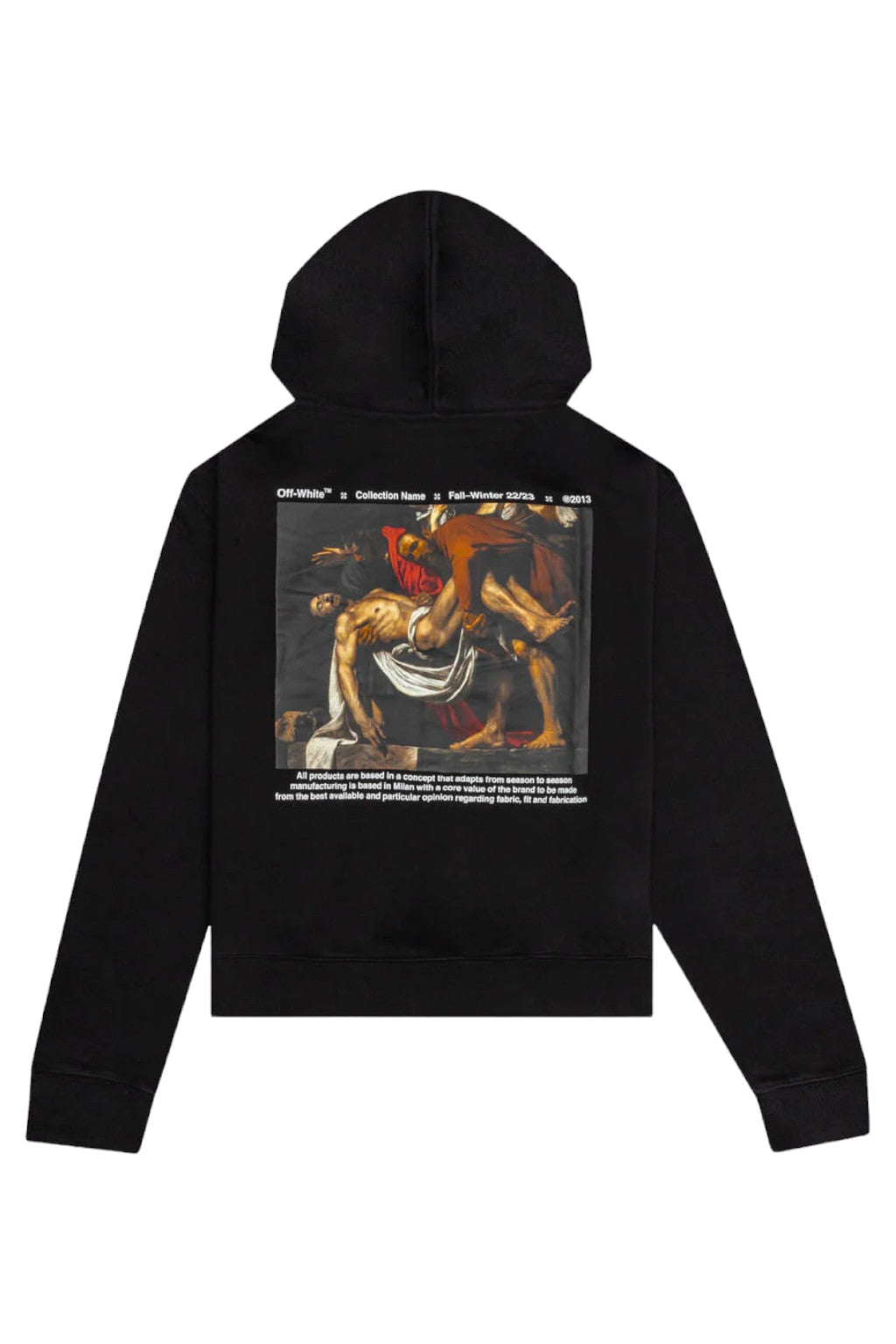 Off White Caravaggio Deposition Logo Hoodie