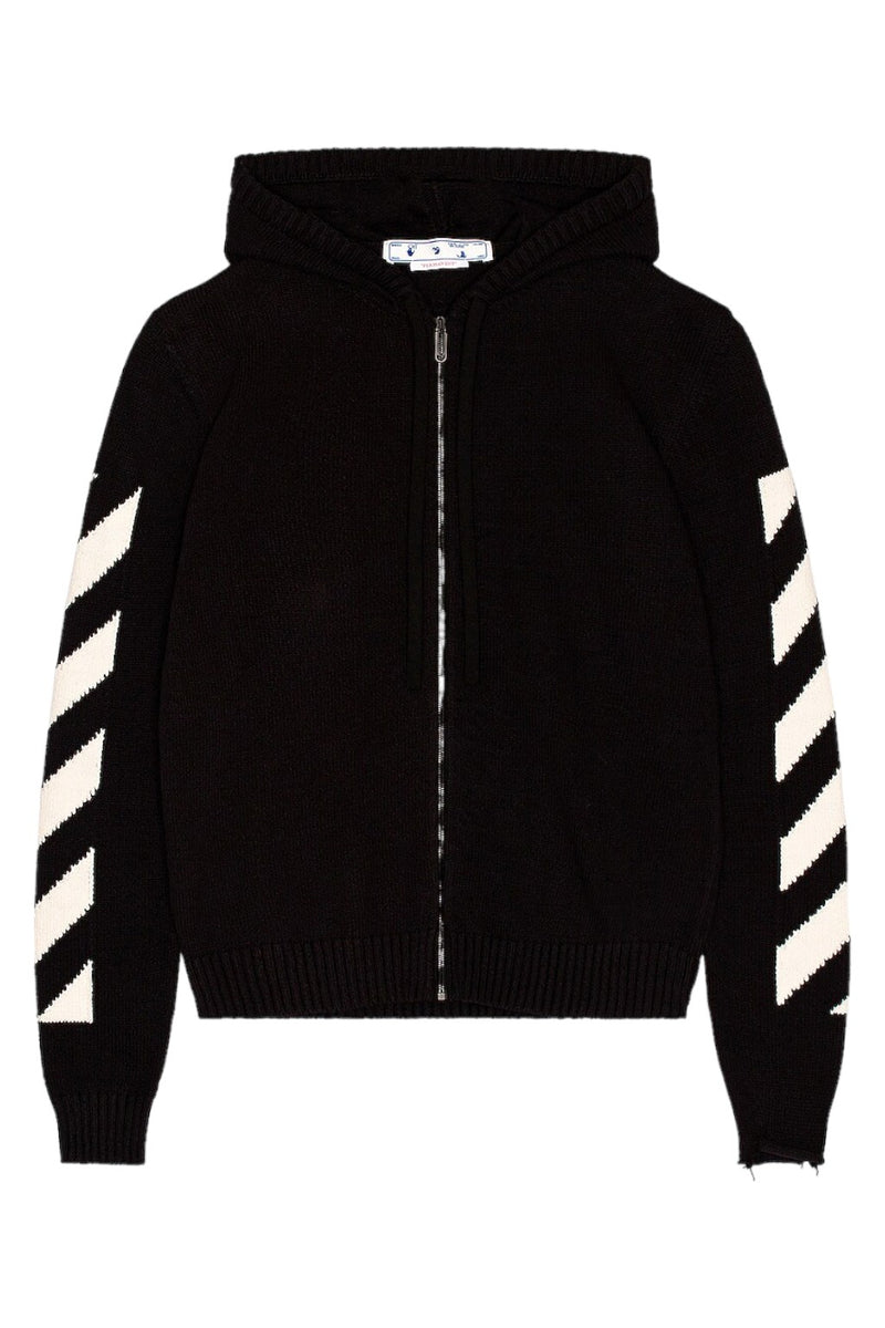 Off-White Diag Knit Zip Hoodie