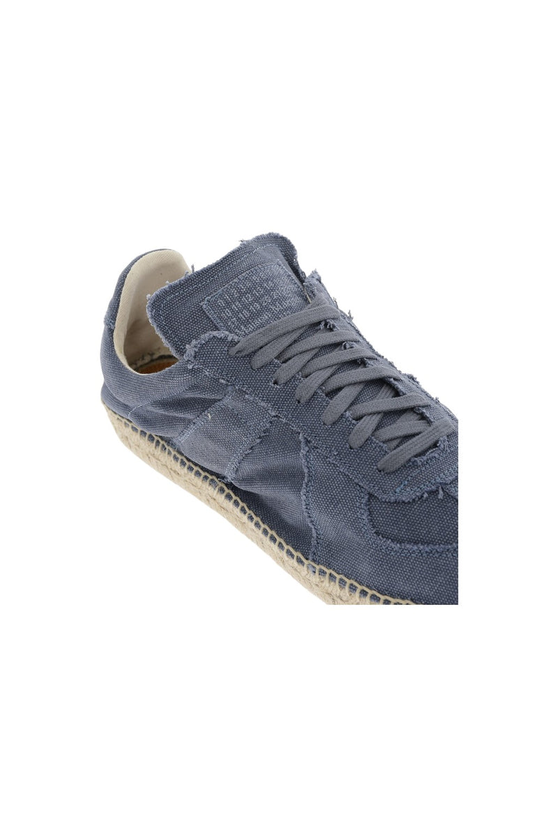 Maison Margiela Canvas Low-Top Sneakers Blue