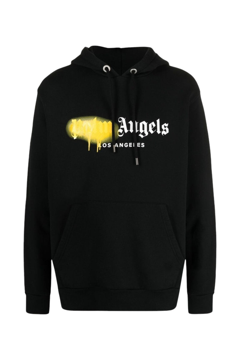 Palm Angels Logo Sprayed Hoodie